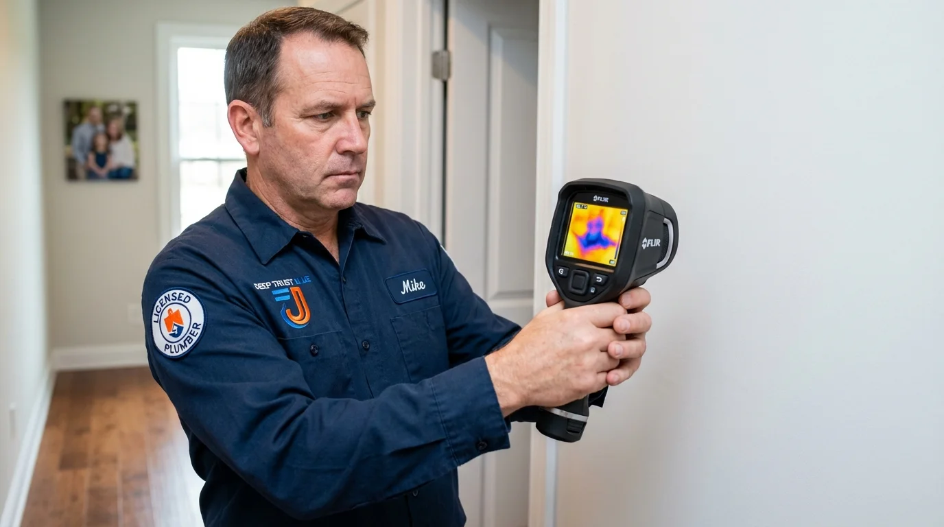 Thermal imaging leak detection by Johns Plumbing LLC in Asbury Park